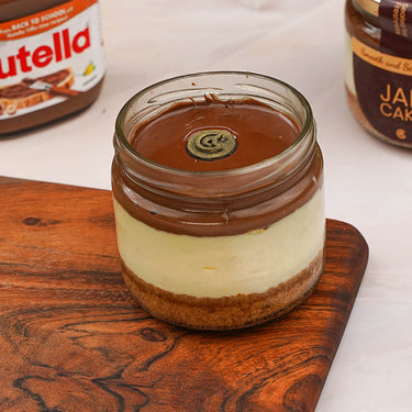 Chocolate Nutella Cheesecake Jar