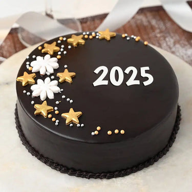 New year chocolate cake